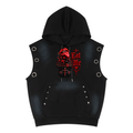 Unisex Vintage Wash Sun Fade Sleeveless Hoodie