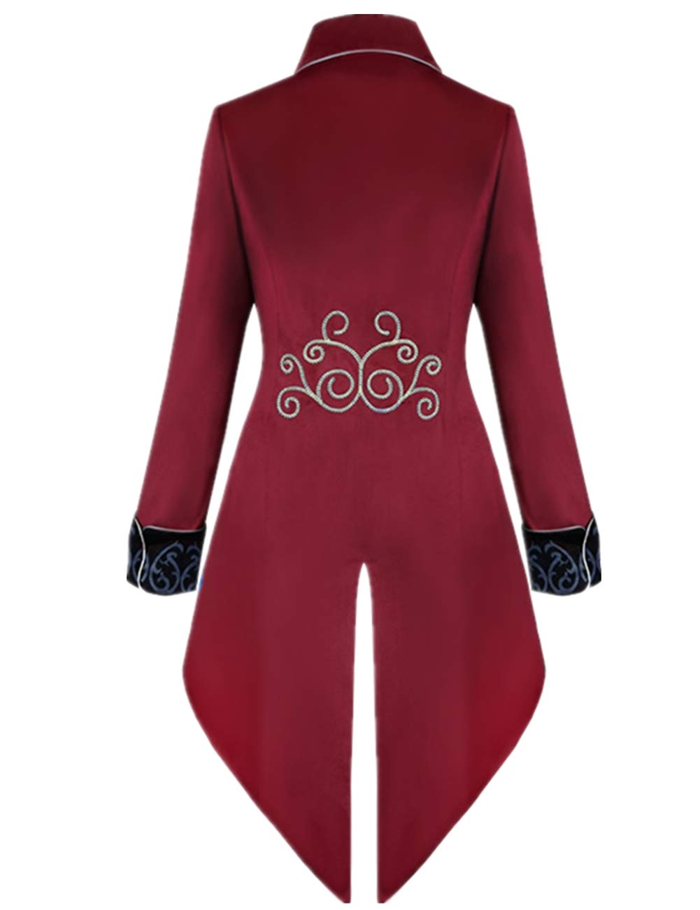 Apocrypha Mens Medieval Steampunk Tailcoat Jacket Vampire Costume