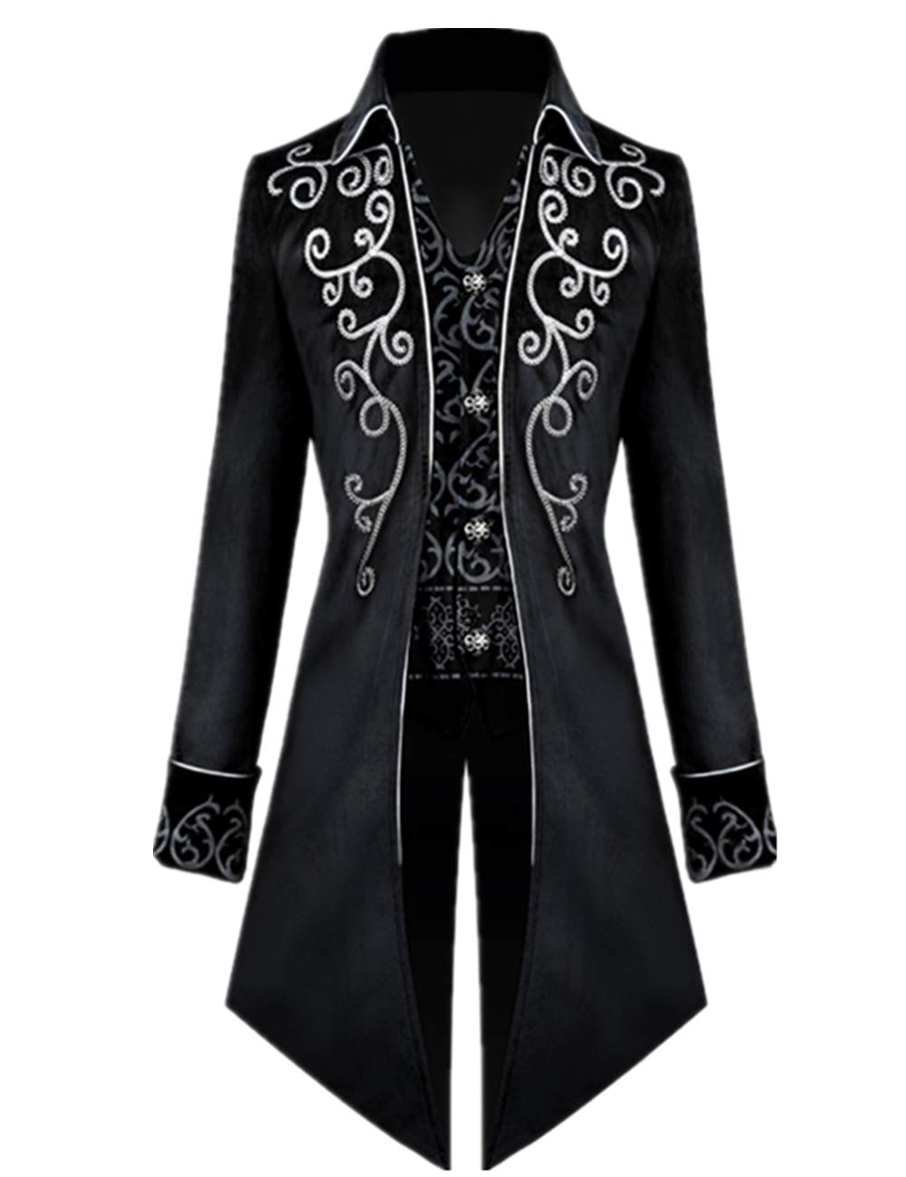 Apocrypha Mens Medieval Steampunk Tailcoat Jacket Vampire Costume