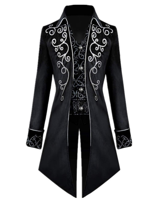 Apocrypha Mens Medieval Steampunk Tailcoat Jacket Vampire Costume
