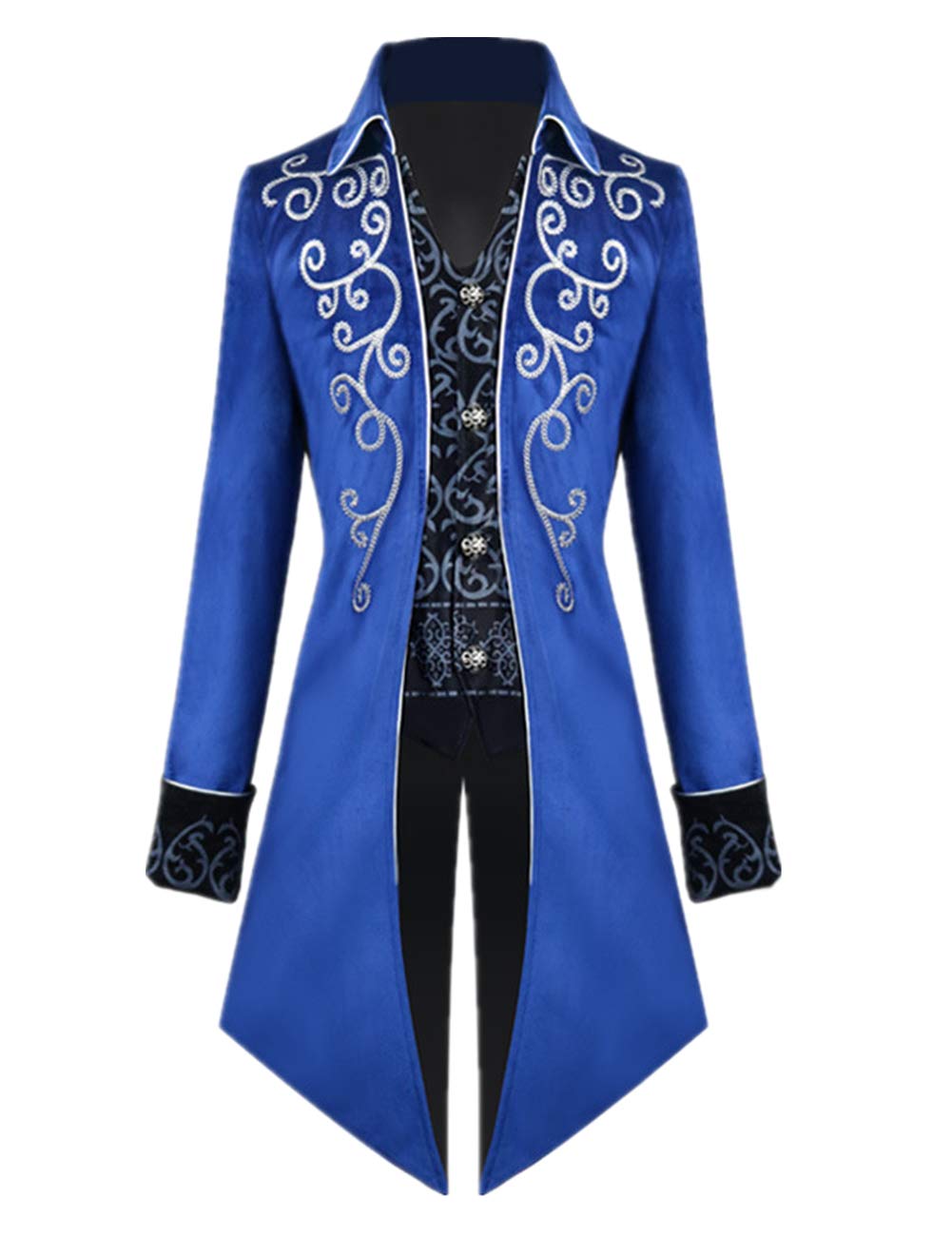 Apocrypha Mens Medieval Steampunk Tailcoat Jacket Vampire Costume