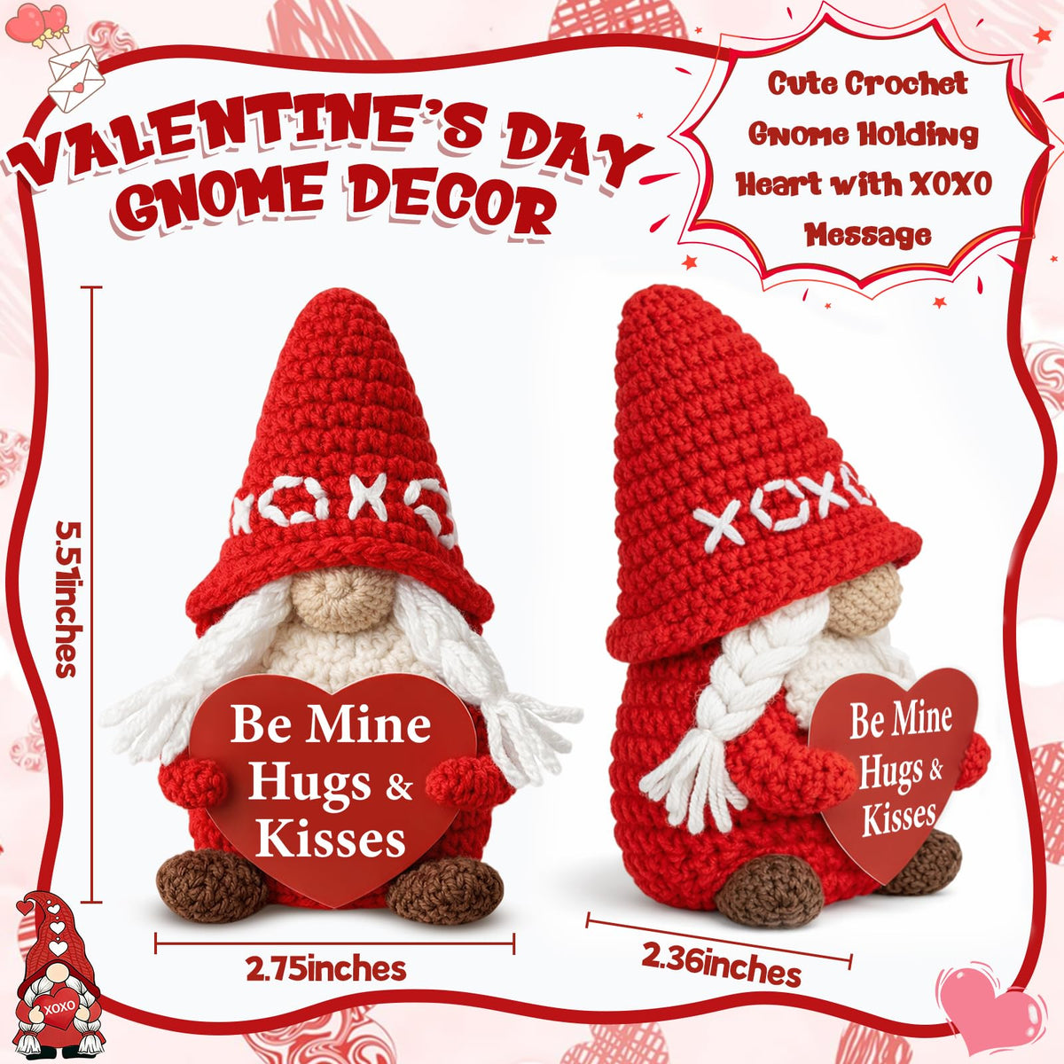 Funny Gothic Grim Reaper Crochet Plush - Spooky Cute Office Decor & Dark Humor Gift - Stay Positive Sarcastic Halloween Basket Stuffers for Coworker Friend White Elephant Adult