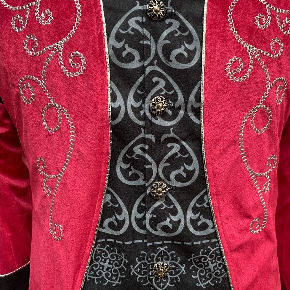 Apocrypha Mens Medieval Steampunk Tailcoat Jacket Vampire Costume