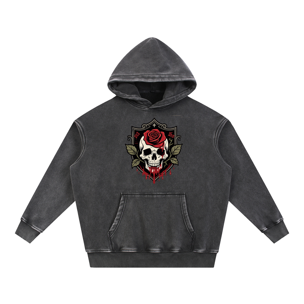 Gothic Fleece Oversize Hoodie