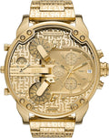 Diesel Mr. Daddy 2.0 Men's Watch, Quartz Stainless Steel Chronograph Watch for Men, Color: Gold Logo