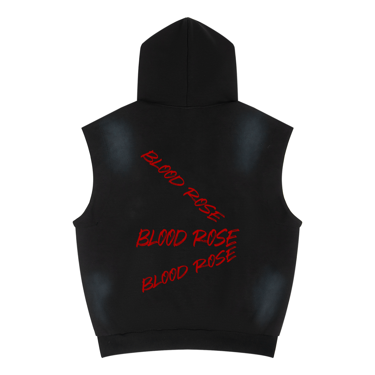 Unisex Vintage Wash Sun Fade Sleeveless Hoodie